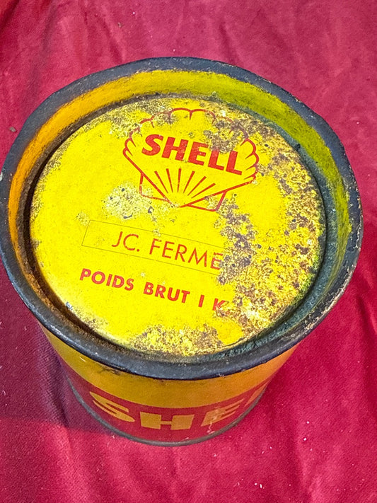 Bidon de graisse – Shell – Collection – Vintage en métal