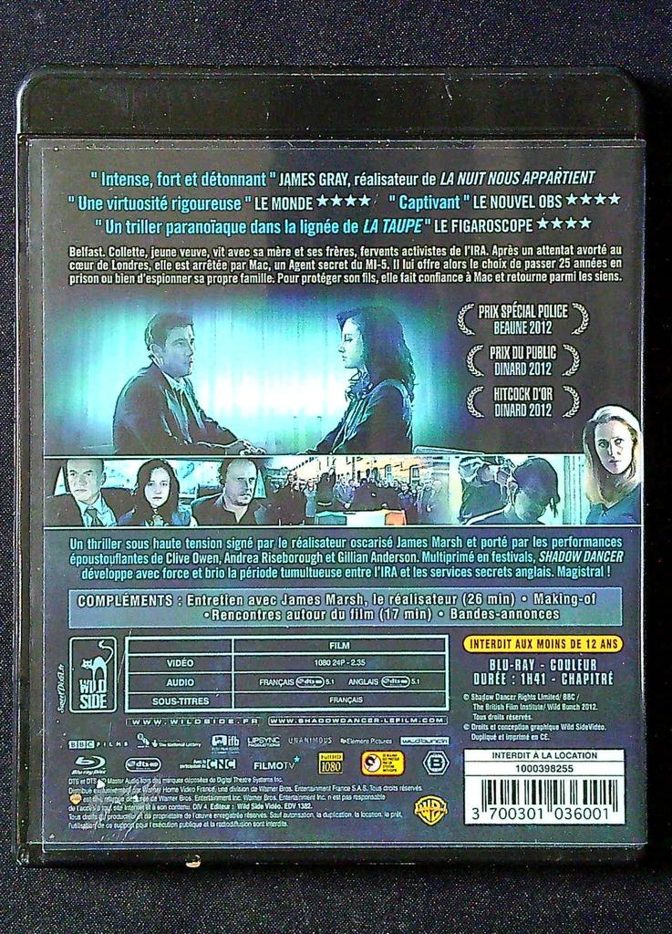 Blu-ray – Shadow Dancer – Divertissement – Thriller espionnage