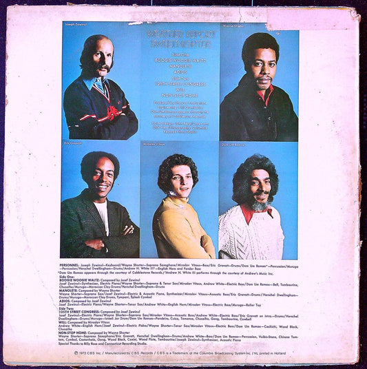 Disque vinyle Lp Weather Report Sweetnighter Cbs