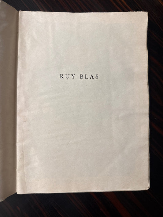 Livre – Ruy Blas Jean Cocteau – Littérature – Édition 1948