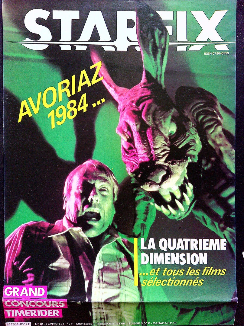 Affiche de Kiosque Plv Promo Magazine Starfix n°12 Février 1984 vert