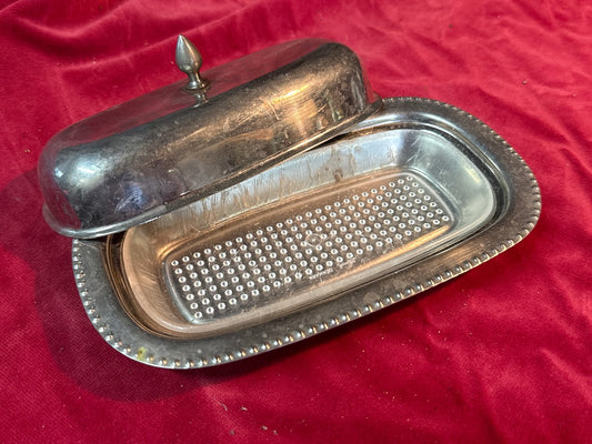 Beurrier – Denmark – Art de la table – Vintage métal argenté