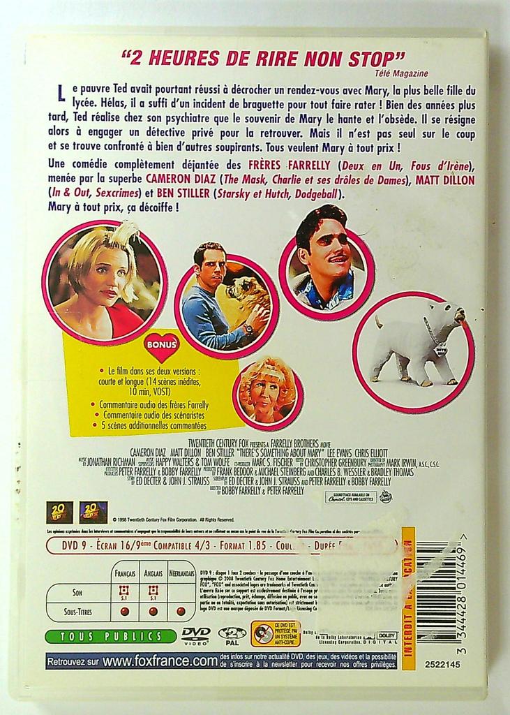 Dvd Mary à tout prix - La comédie culte