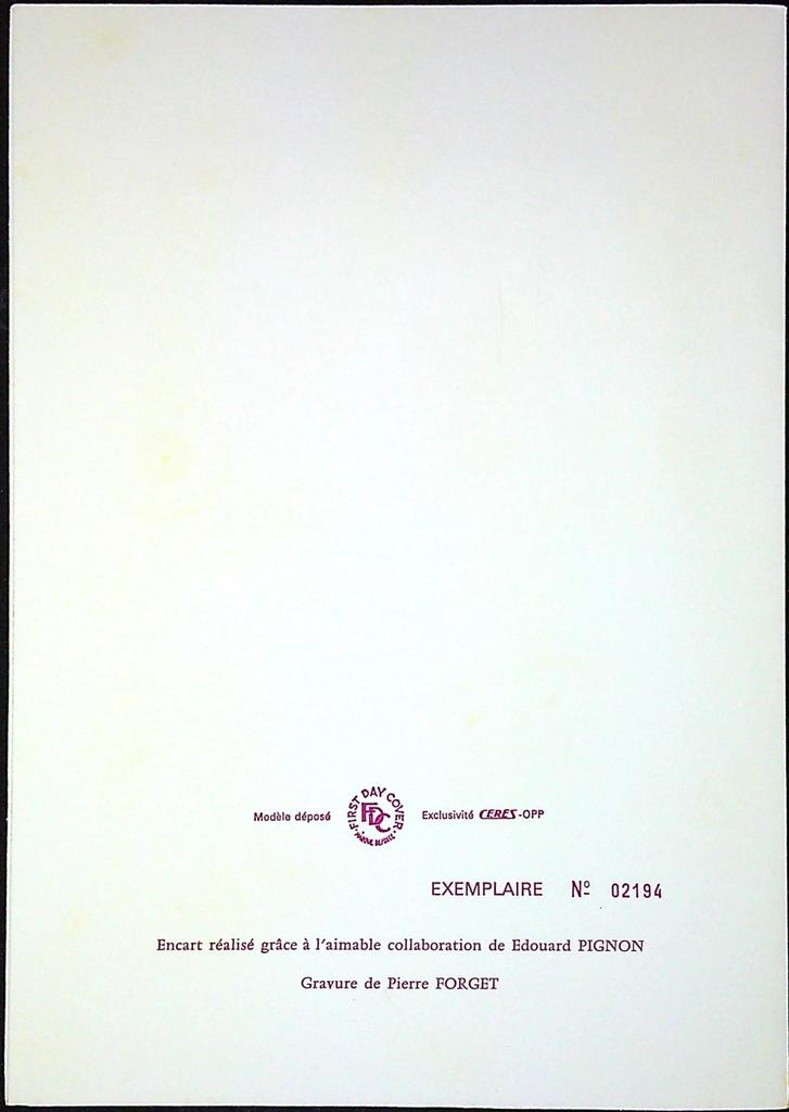 Édouard Pignon Les Plongeurs Enveloppe Dépliant Timbre 1er jour Encart Fdc Yvert et Tellier (Copie)