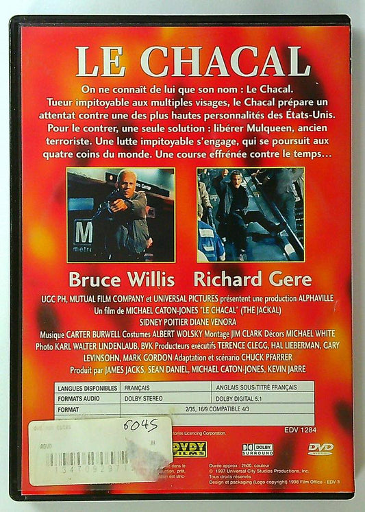 Dvd Le Chacal Bruce Willis Richard Gere Action