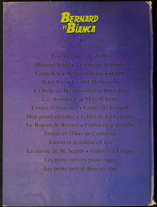 Livre – Walt Disney – Bernard et Bianca – Hachette vintage