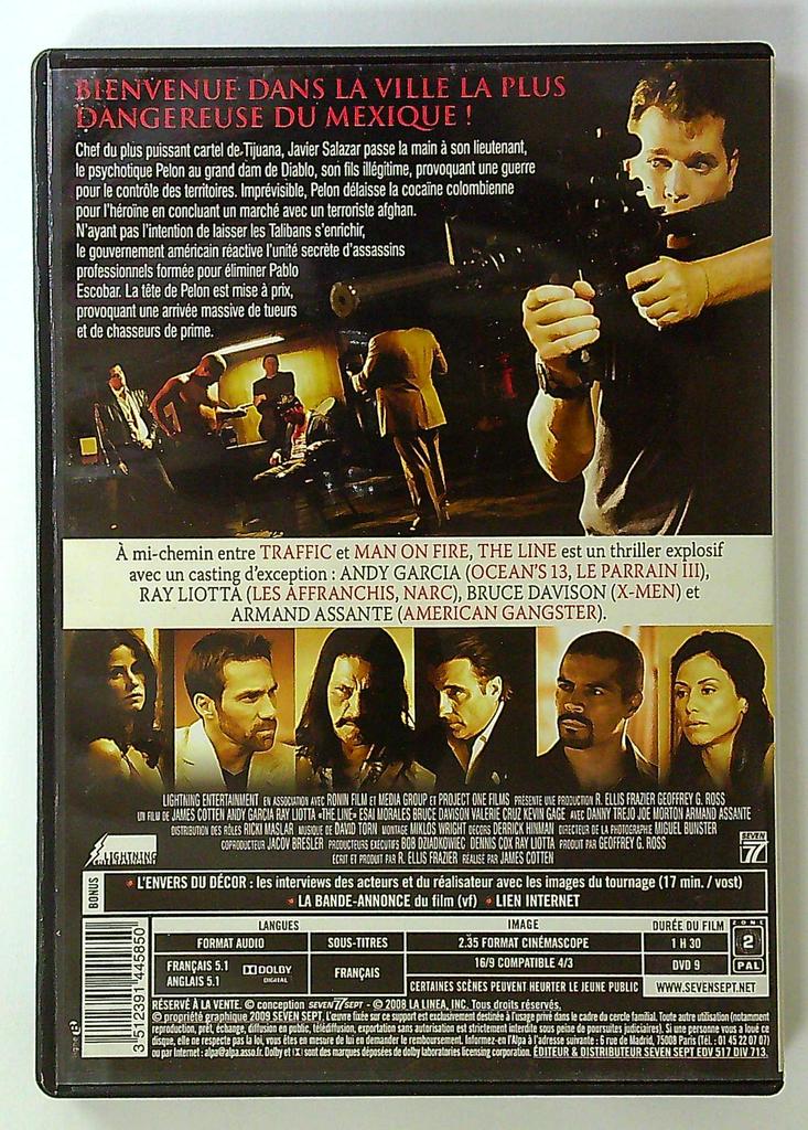 Dvd The Line ray Liotta Andy Garcia Thriller
