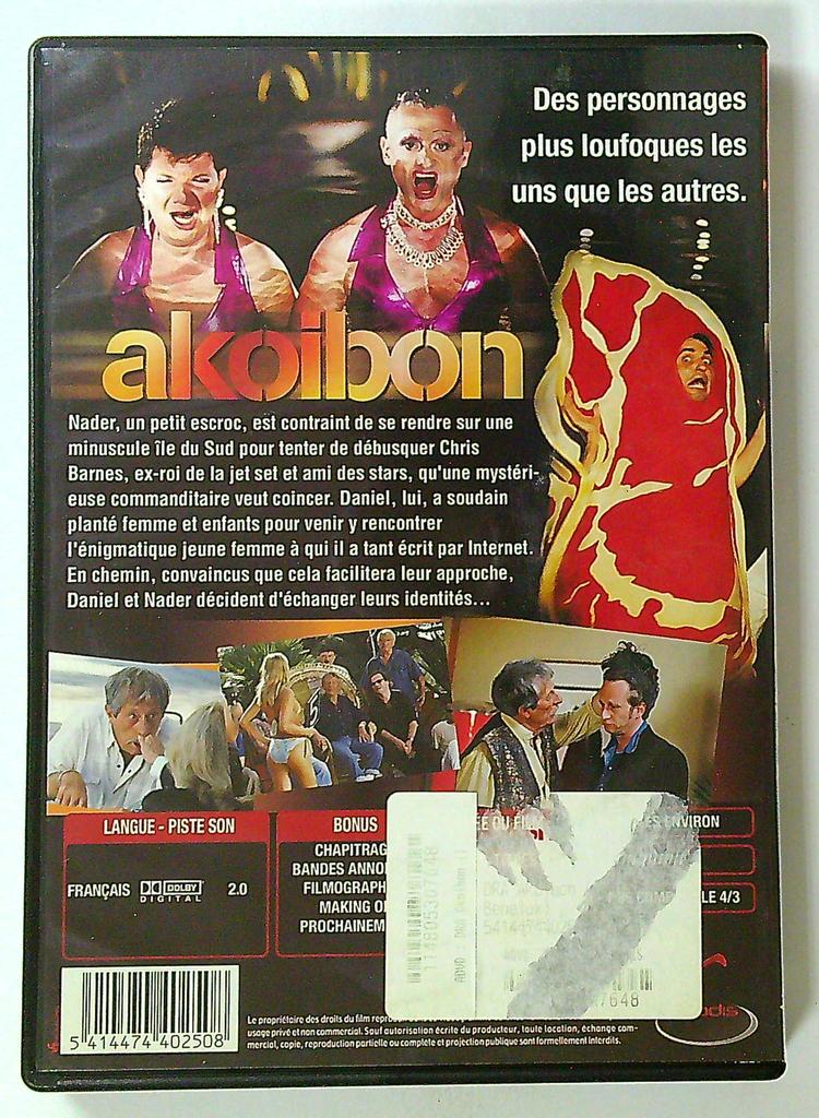 Dvd Akoibon film Edouard Baer Benoit Poelvoorde