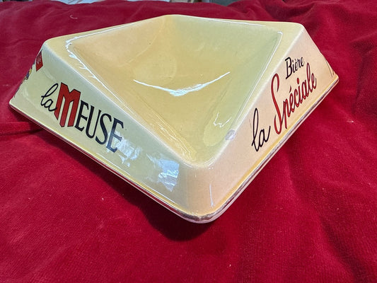 Cendrier – La Meuse – Vintage – Céramique Crème