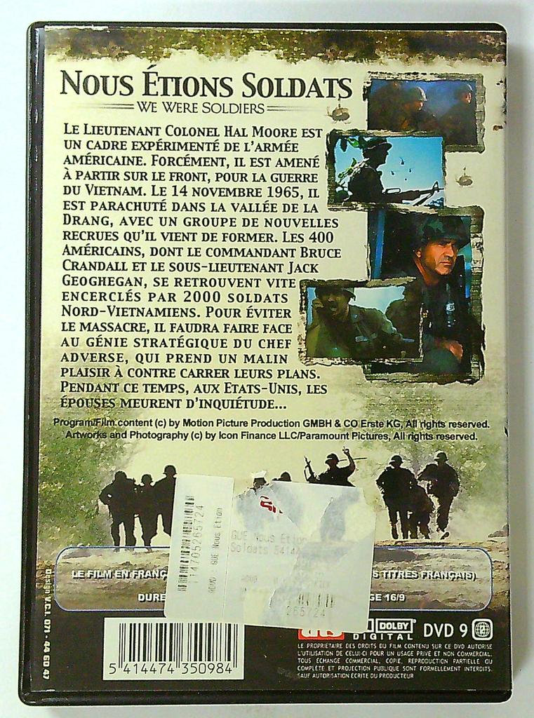 Dvd Nous Étions Soldats Mel Gibson