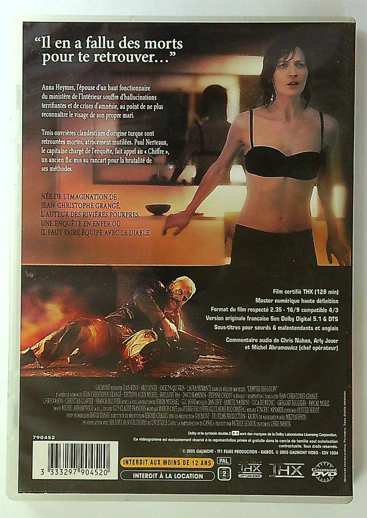 Dvd L'empire des Loups Gaumont Jean Reno