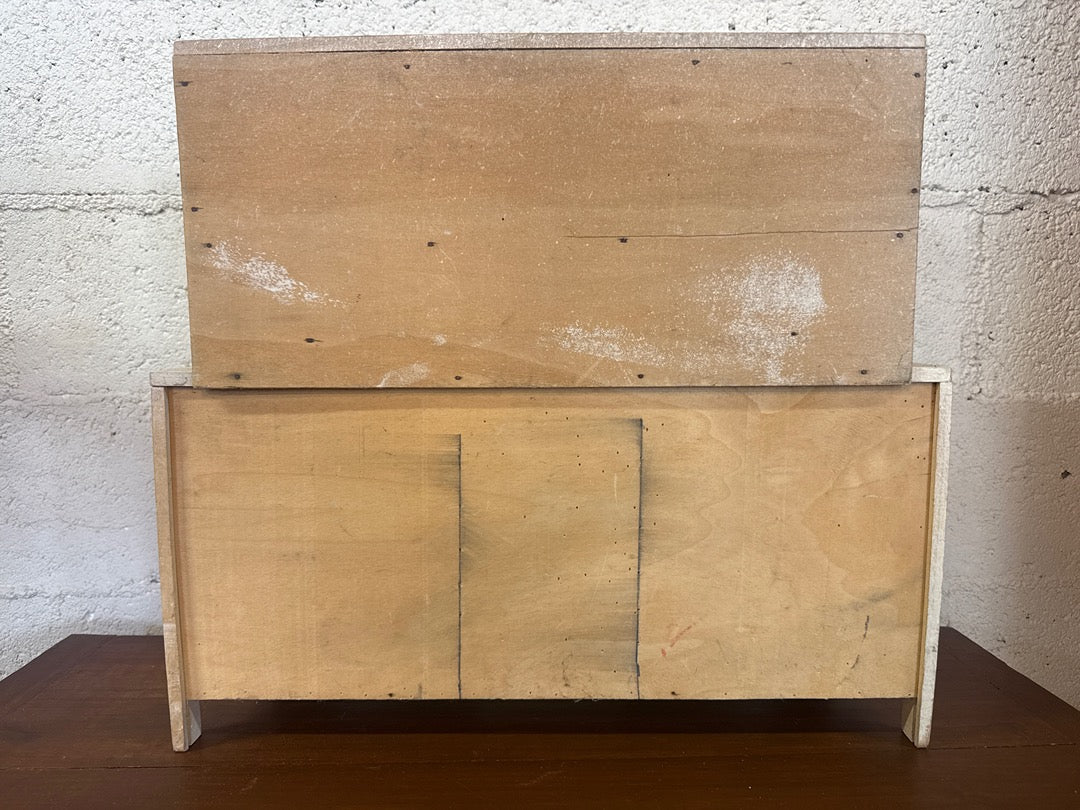 Dînette cuisine en bois vintage – Meuble jouet ancien