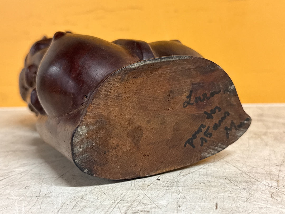 Sculpture en bois – Buste de femme africaine
