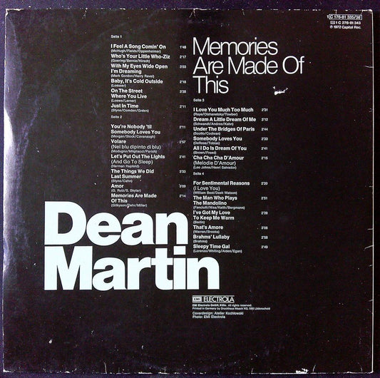 Vinyle Dean Martin Memories Are Made Of This Double Lp
