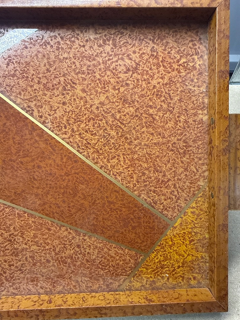 Plateau – Vintage – Trays – Bois laqué géométrique