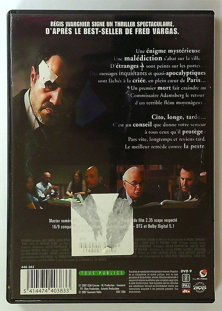 Dvd Pars vite et reviens tard - Thriller - José Garcia