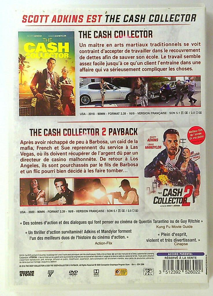 Dvd The Cash Collector + Double Cash Scott Adkins