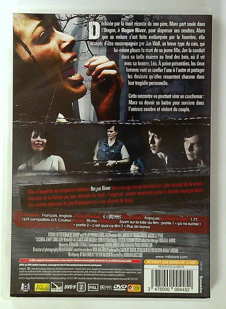 dvd Rogue River Film Horreur Thriller