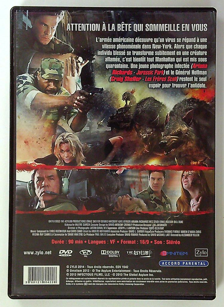 Dvd Battledogs film horreur action Zylo