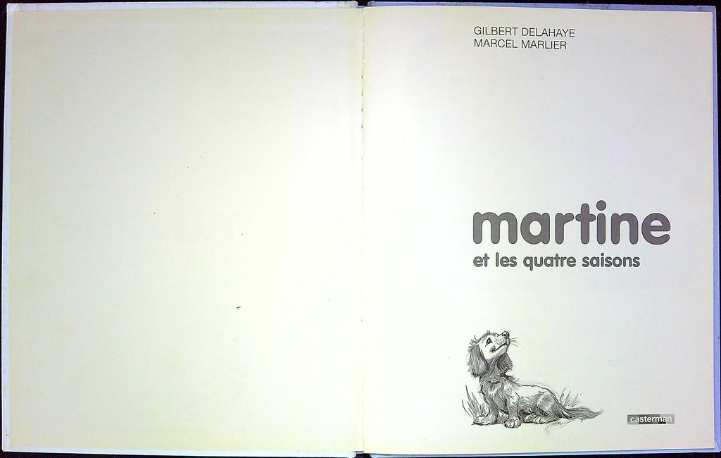 Livre – Casterman – Martine – Les quatre saisons