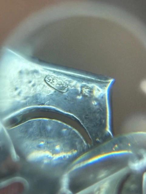 Grande broche noeud papillon vintage en argent A 835, bijoux marcassite des années 1930