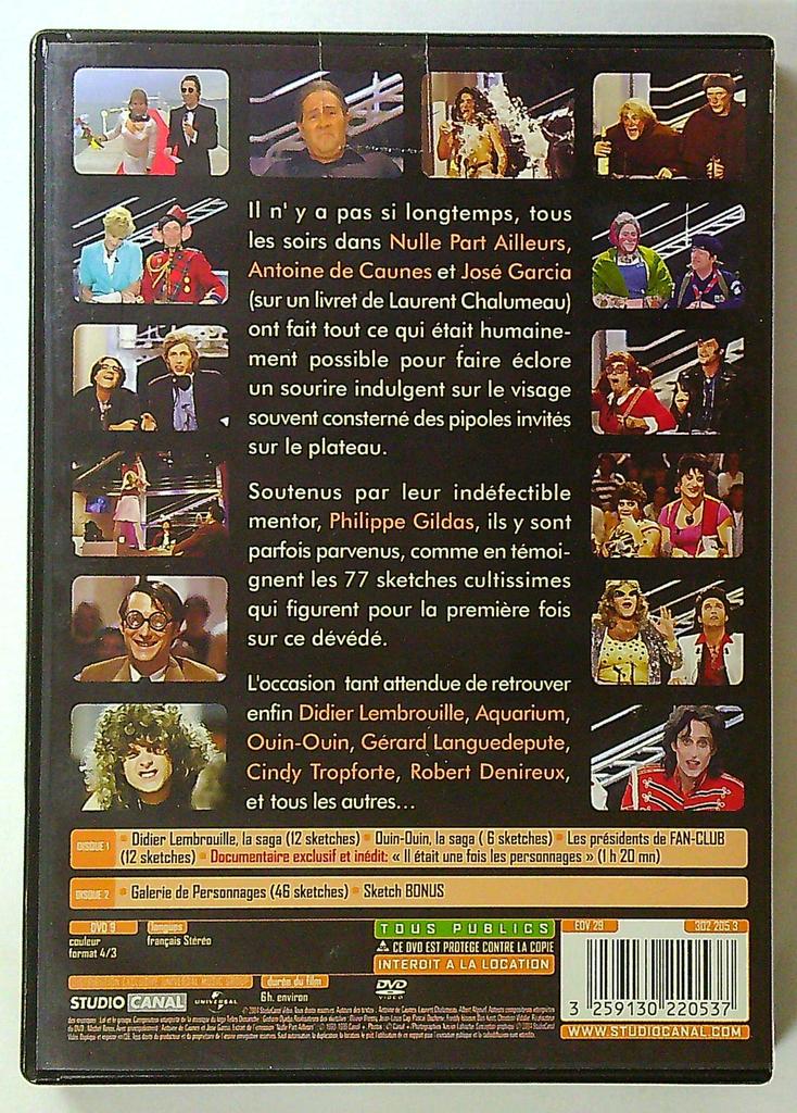 Dvd De Caunes Garcia Le meilleur de Nulle Part Ailleurs