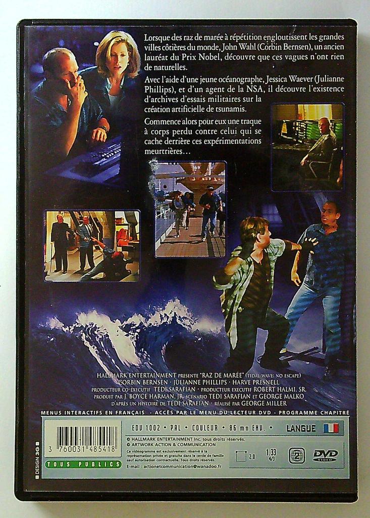 Dvd Raz de Marée film Action Catastrophe George Miller