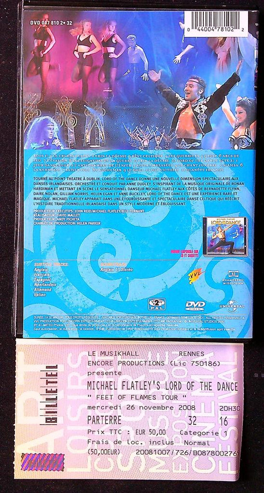 Dvd – Michael Flatley Lord of the Dance – Spectacle – Avec ticket souvenir