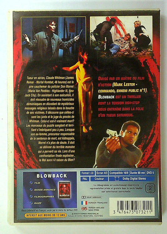 Dvd Blowback Mario Van Peebles Thriller Action Vf