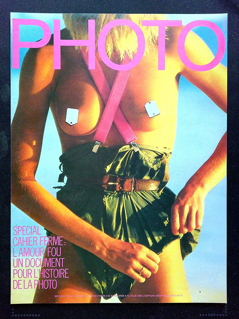 Affiche de Kiosque Plv Promo Magazine Photo Spécial Cahier Fermé Rose