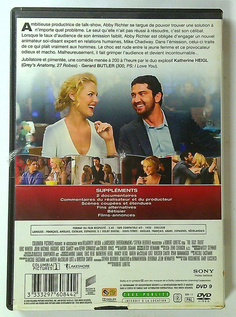 Dvd L'abominable Vérité - Katherine Heigl & Gerard Butler
