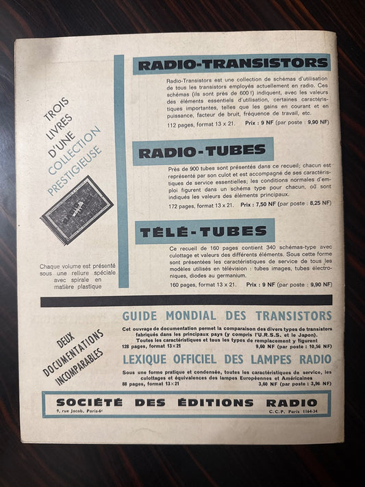 Livre – Éditions Radio – Non-fiction – Transistors vintage 1961
