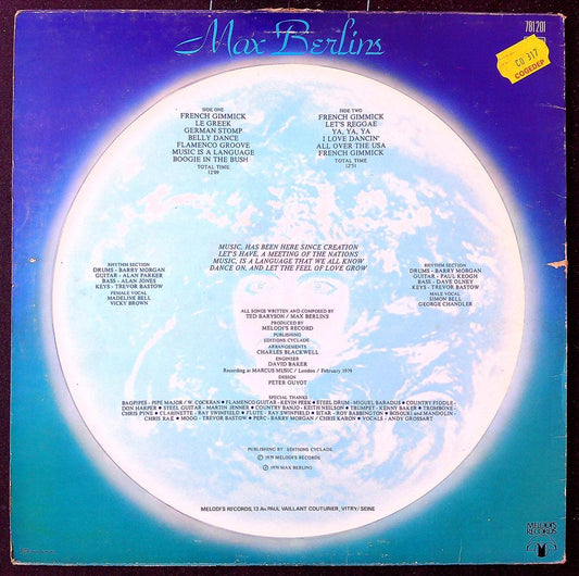 Disque vinyle – Max Berlins – Musique – Funk Disco original