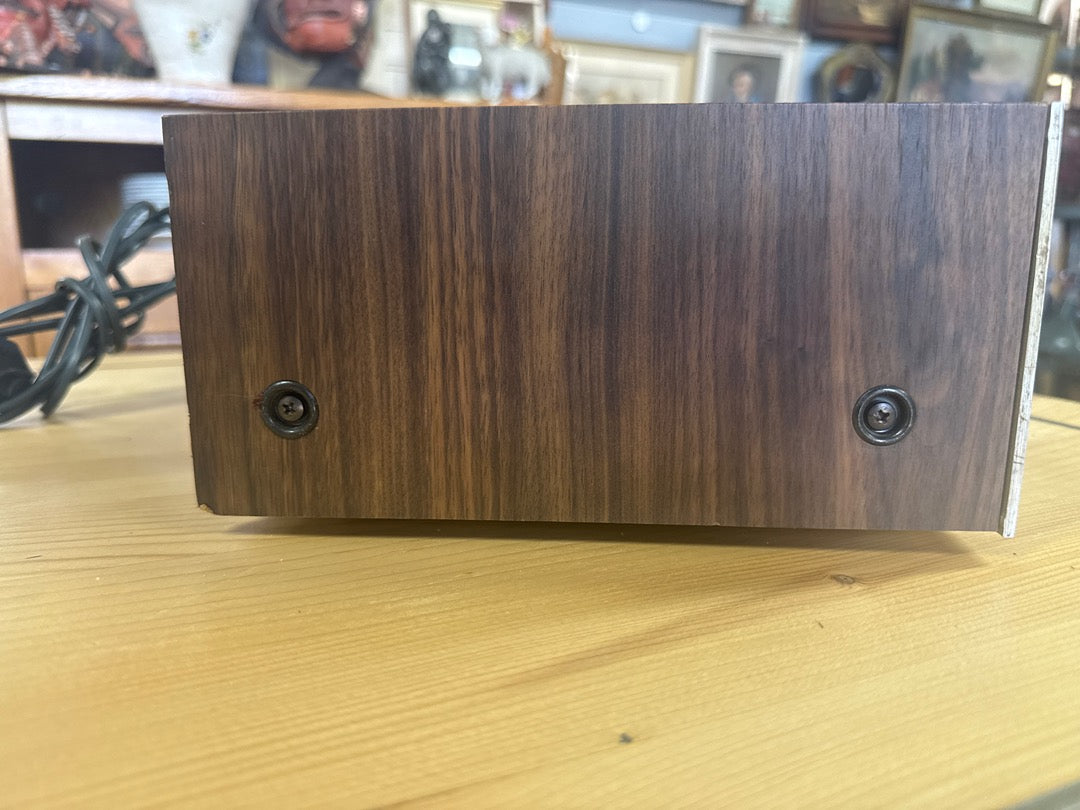 Amplificateur – Akai Am-2200 – Hi-fi – Vintage Argenté Bois