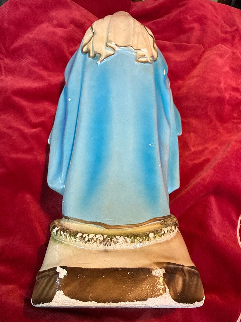 Statue Vierge Marie bleue – Ornement – Décoration