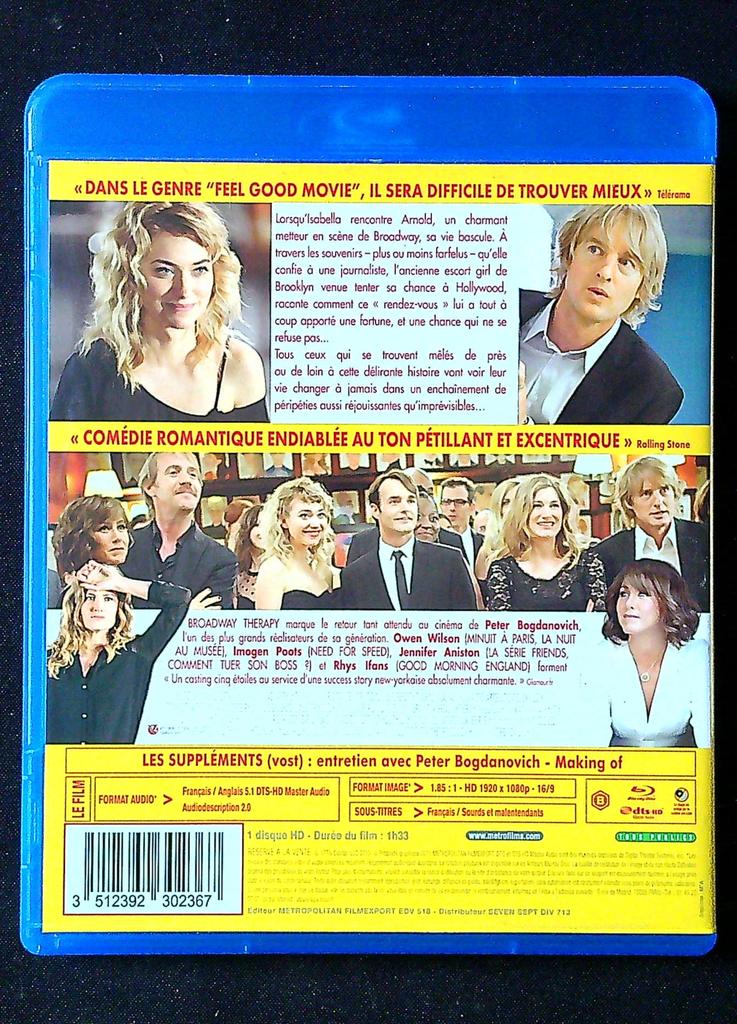 Blu-ray Broadway Therapy – Metropolitan – Cinéma – Comédie