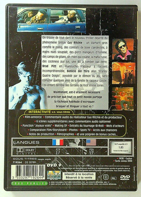 Dvd Snatch film de Guy Ritchie avec Brad Pitt