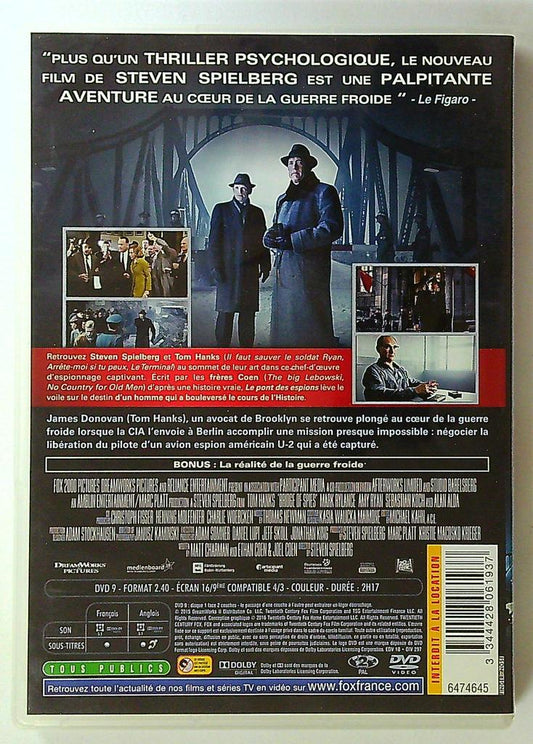 Dvd Le Pont des Espions - Film Steven Spielberg Tom Hanks