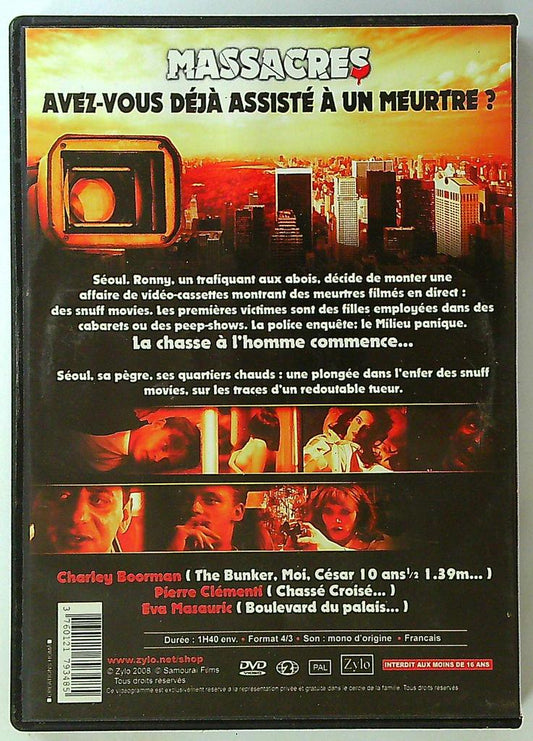 dvd Massacres Dans l'enfer des snuff movies