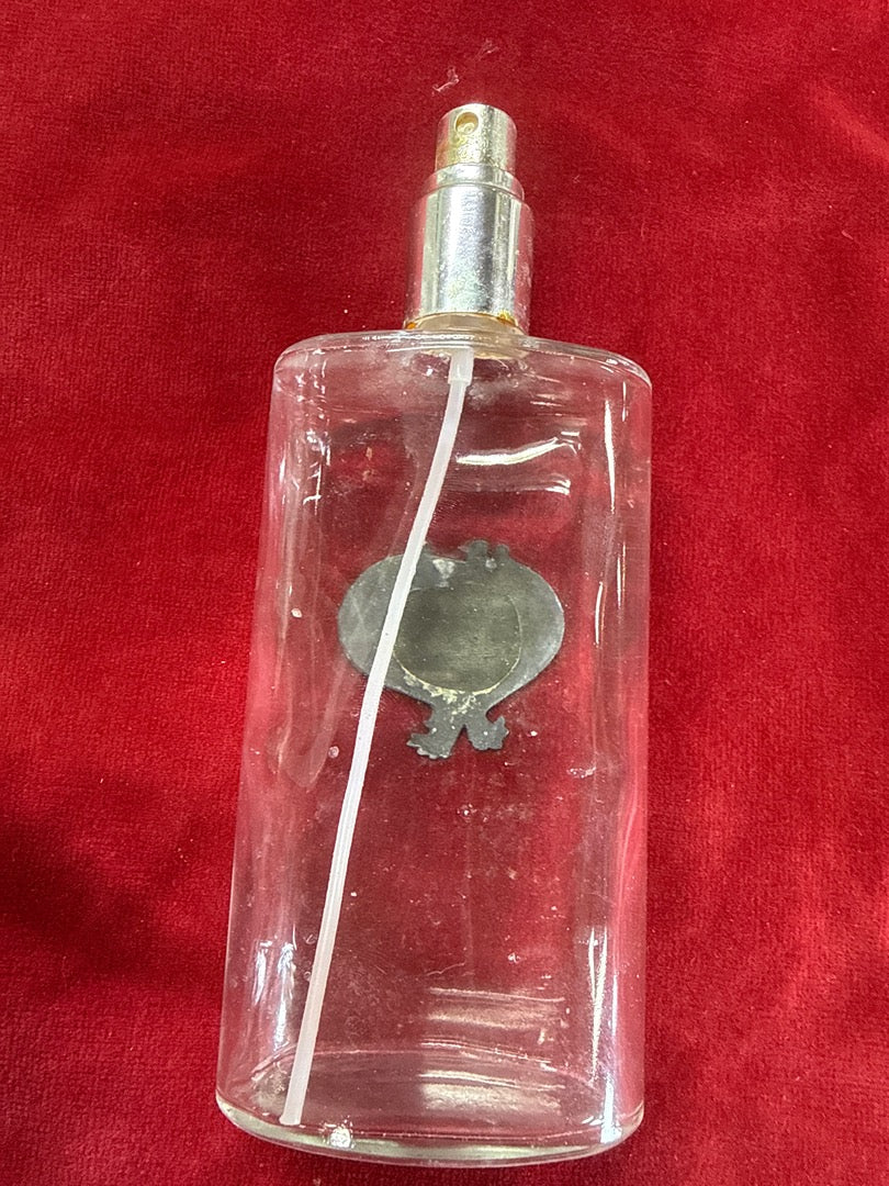 Flacon de parfum vide – Madame – Flacon de collection – Verre et écusson en métal