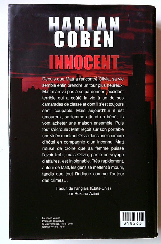 harlan Coben Innocent Roman France Loisirs