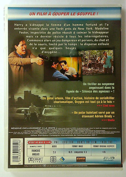 Dvd Oxygen thriller Maura Tierney Adrien Brody