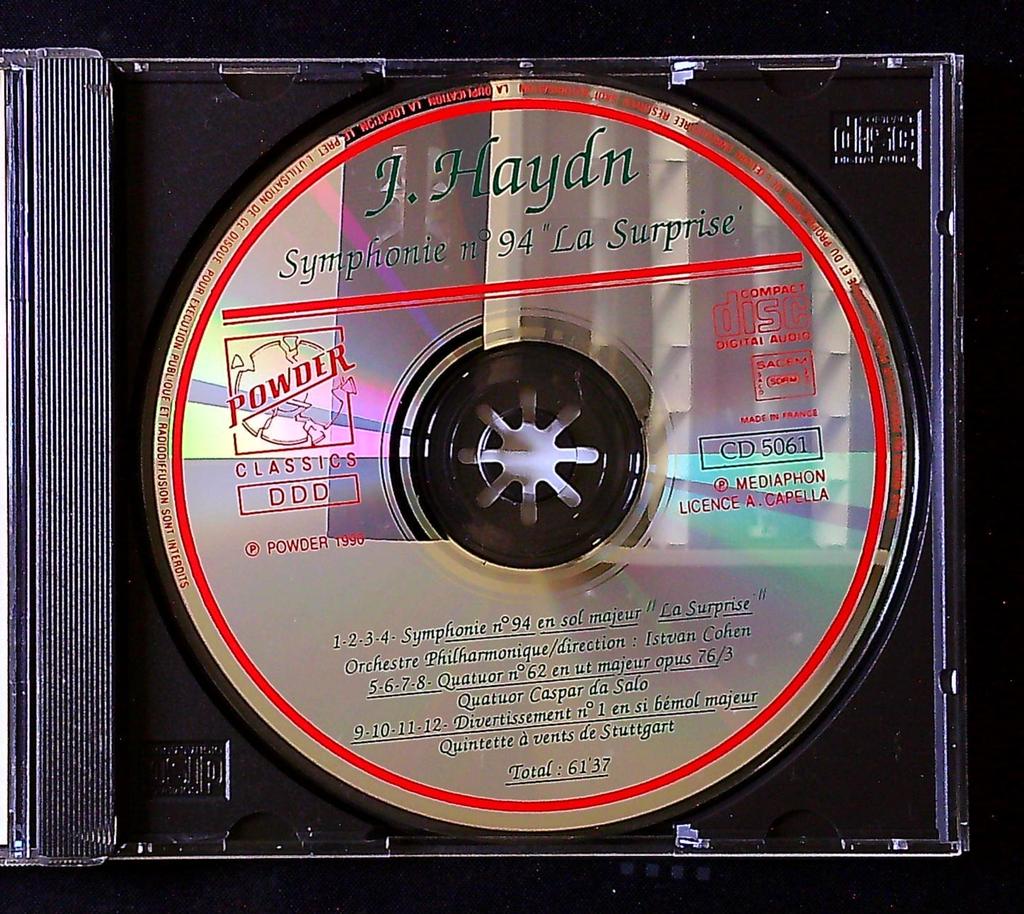 Cd – Joseph Haydn Symphonie n°94 – Musique classique – La Surprise