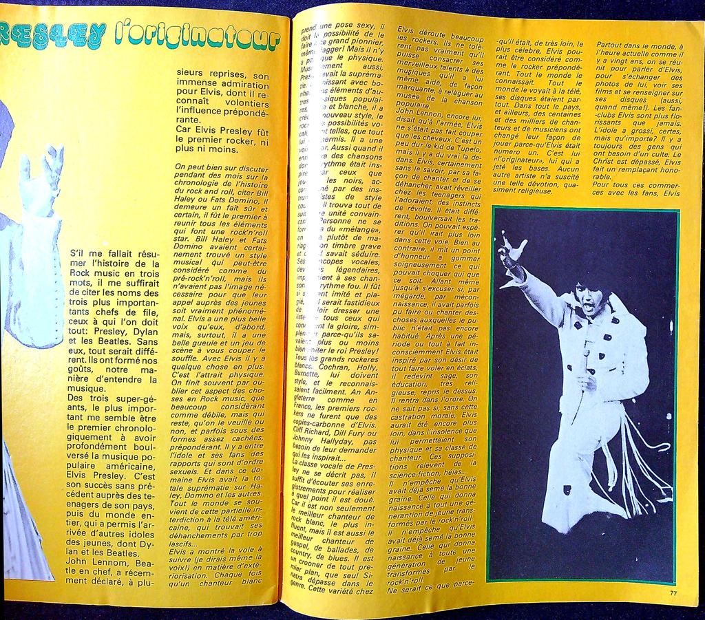 Magazine – Extra N°3 – Musique – Pink Floyd Elvis 1975
