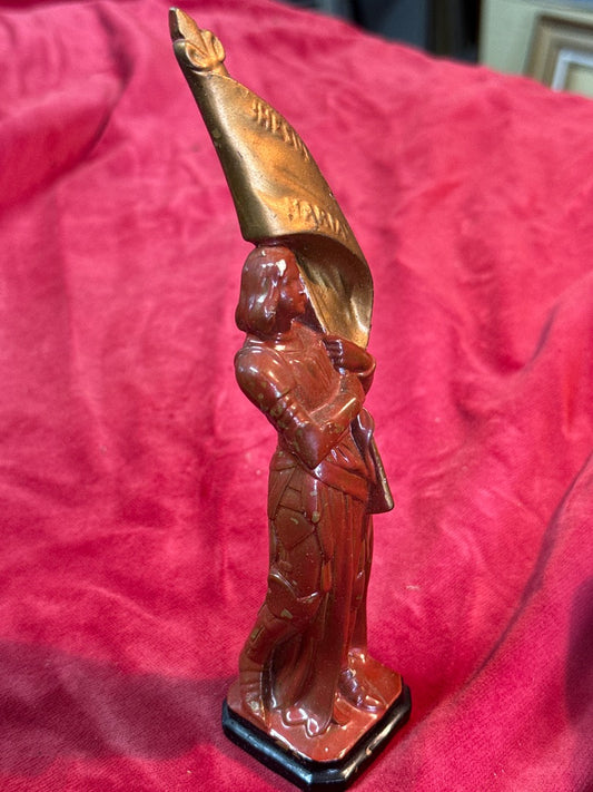Statuette Jeanne d'arc – Vintage – Ornement – Céramique