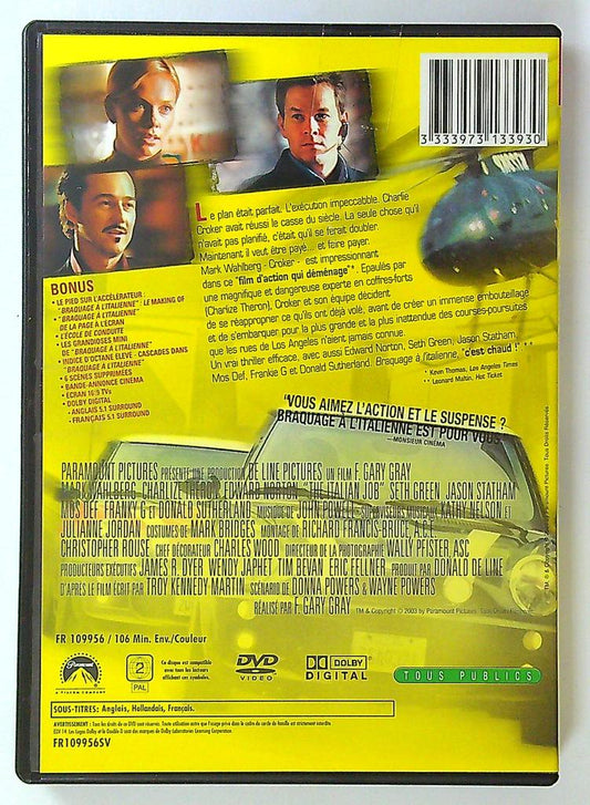 Dvd Braquage à l'italienne Edition Collector Paramount