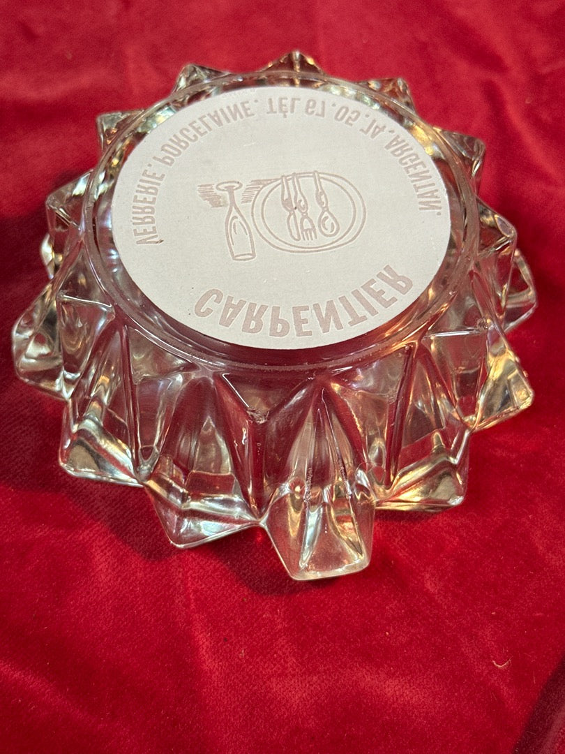 Cendrier publicitaire – Carpentier – Cendrier – Verre vintage
