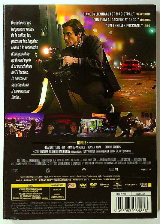 Dvd Night Call - Thriller - Jake Gyllenhaal
