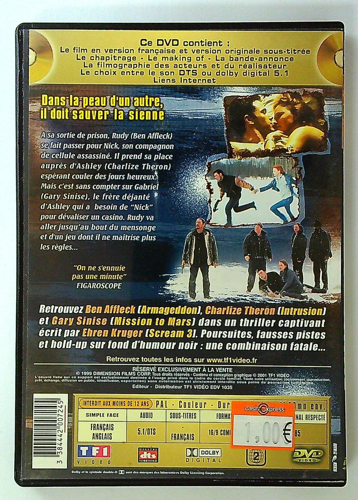 Dvd Piège Fatal ben Affleck Gary Sinise Charlize Theron
