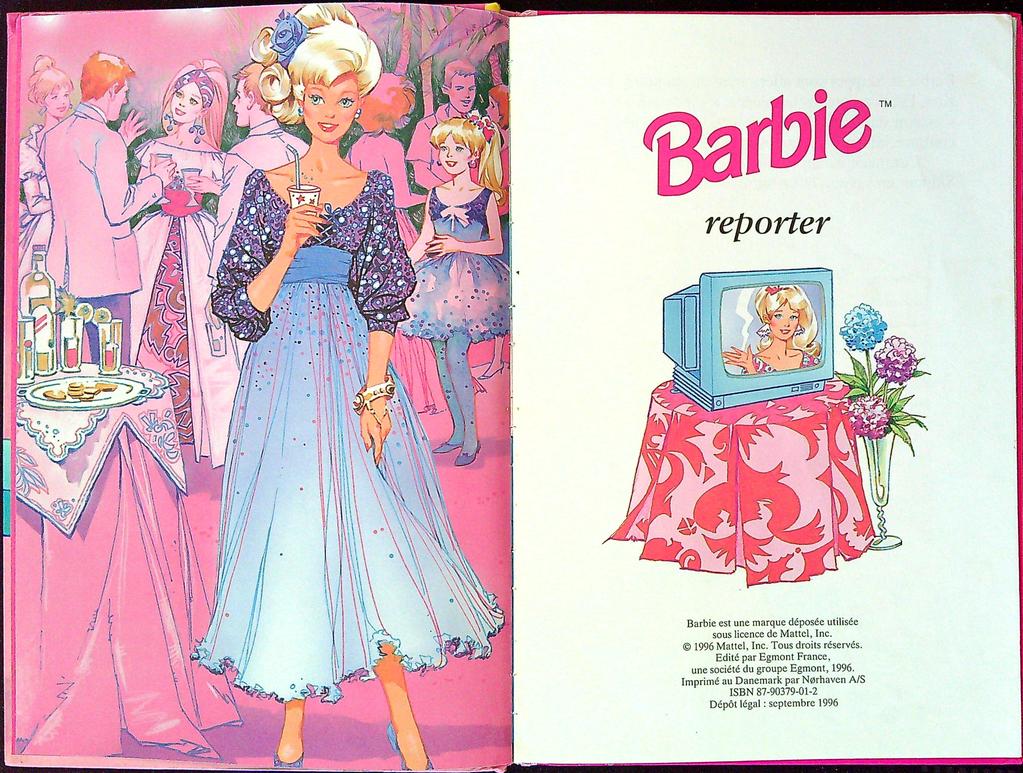 Livre – Barbie reporter 2 – Livre enfant – Vintage 1996